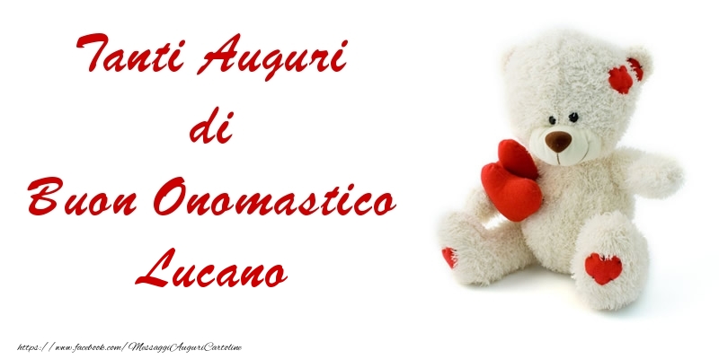 Tanti Auguri di Buon Onomastico Lucano - Cartoline onomastico con animali