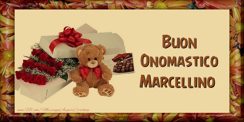 Buon Onomastico Marcellino - Cartoline onomastico con animali