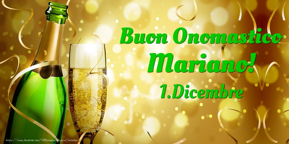 Buon Onomastico Mariano! 1.Dicembre - - Cartoline onomastico
