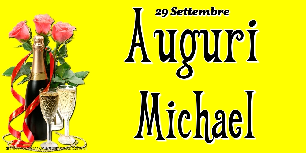 29 Settembre - Auguri Michael! - Cartoline onomastico