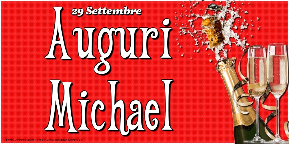 29 Settembre - Auguri Michael! - Cartoline onomastico
