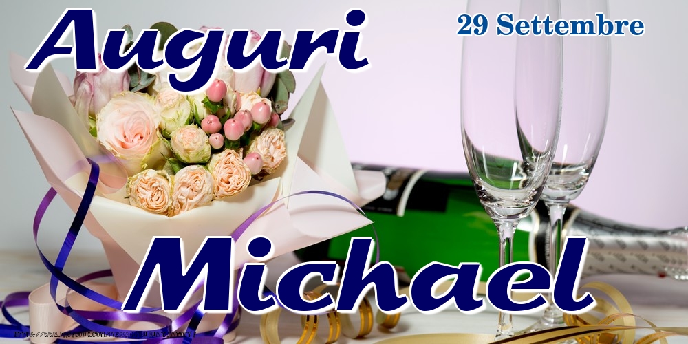 29 Settembre - Auguri Michael! - Cartoline onomastico