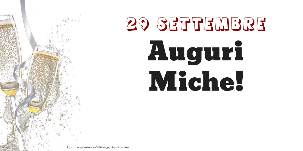 Auguri Miche! 29 Settembre - Cartoline onomastico