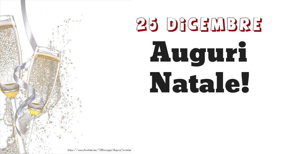 Auguri Natale! 25 Dicembre - Cartoline onomastico