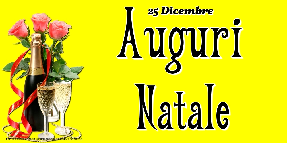 25 Dicembre - Auguri Natale! - Cartoline onomastico