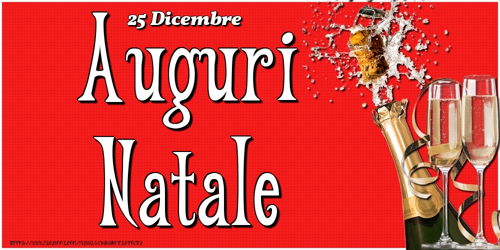 25 Dicembre - Auguri Natale! - Cartoline onomastico