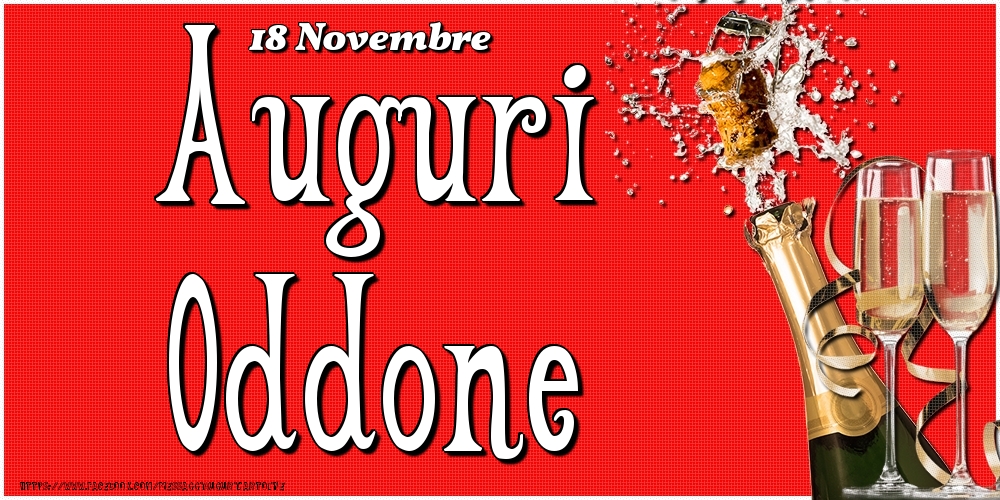 18 Novembre - Auguri Oddone! - Cartoline onomastico