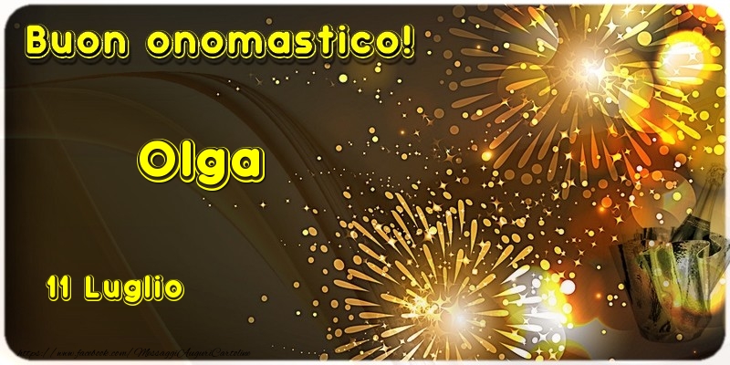 Buon Onomastico Olga! 11 Luglio - Cartoline onomastico