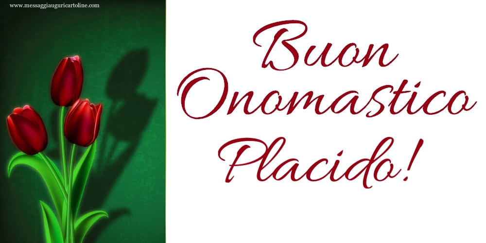 Buon Onomastico Placido! - Cartoline onomastico