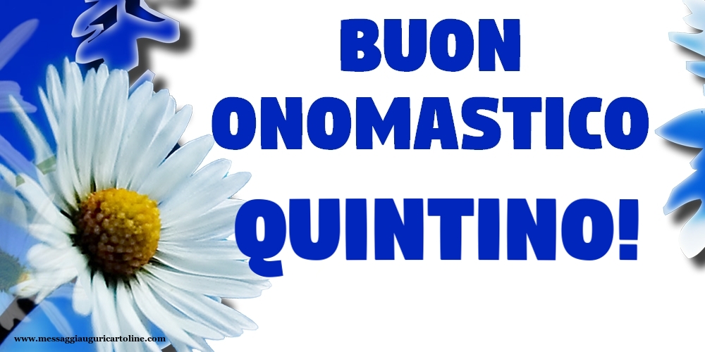 Buon Onomastico Quintino! - Cartoline onomastico