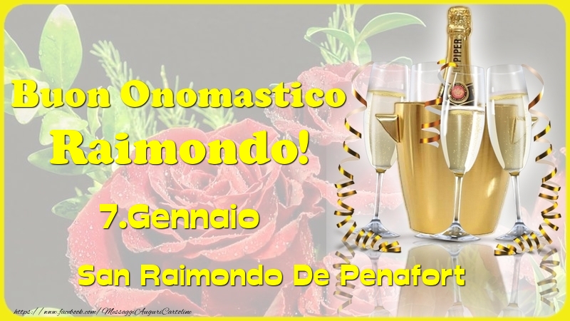 Buon Onomastico Raimondo! 7.Gennaio - San Raimondo De Penafort - Cartoline onomastico