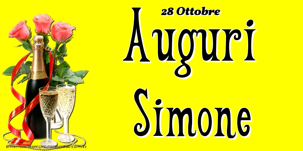 28 Ottobre - Auguri Simone! - Cartoline onomastico