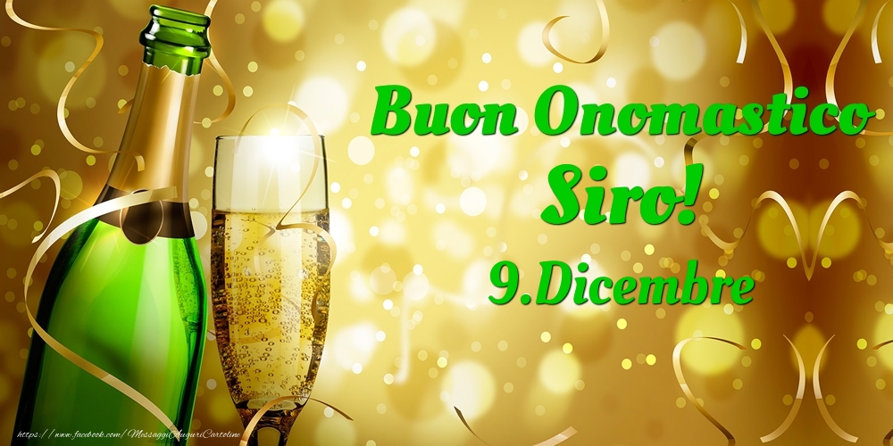 Buon Onomastico Siro! 9.Dicembre - - Cartoline onomastico