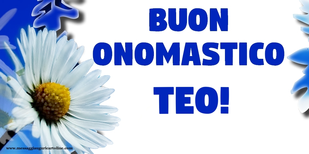 Buon Onomastico Teo! - Cartoline onomastico