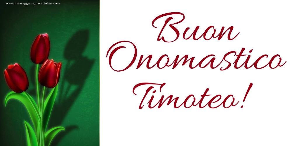 Buon Onomastico Timoteo! - Cartoline onomastico