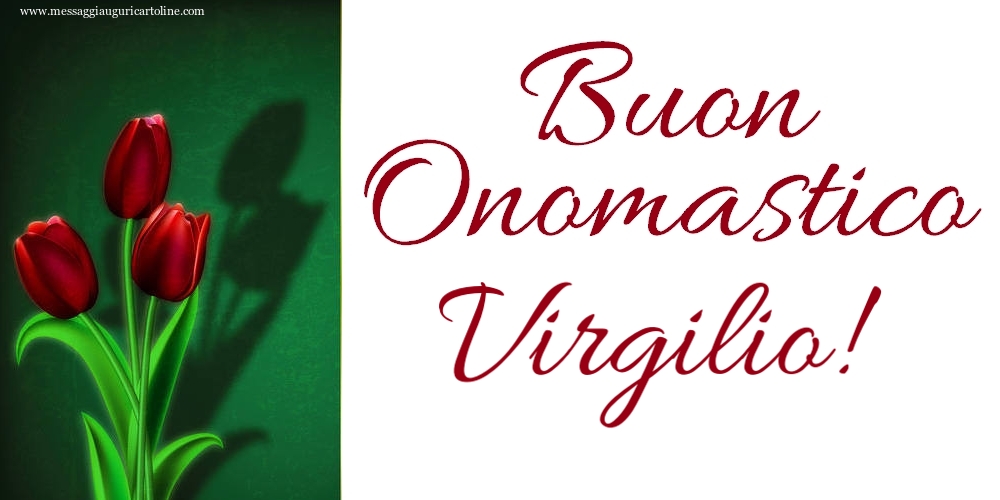 Buon Onomastico Virgilio! - Cartoline onomastico